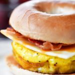 Cheese and Egg bagel sandwich